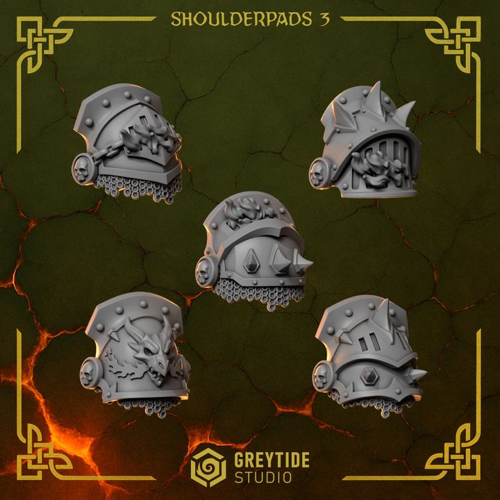 Shoulderpads 3 AW - Bits - GreyTide Studio