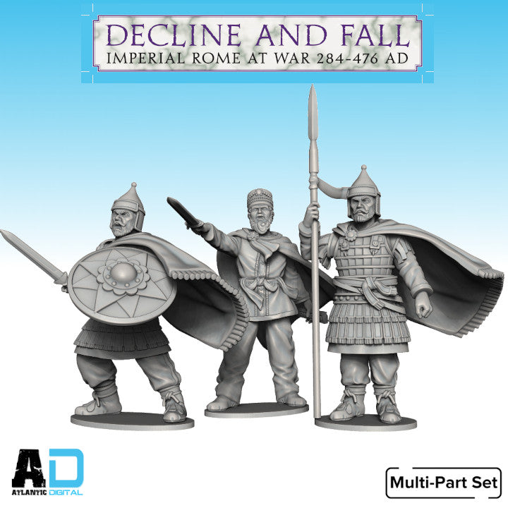 King Odenathus and Guards

  - Decline And Fall - Wargames Atlantic