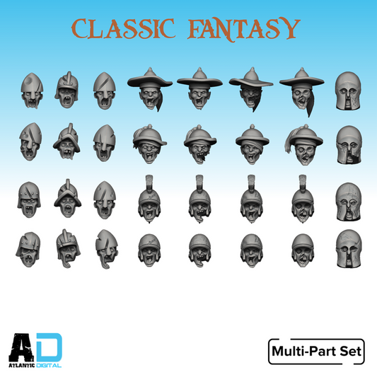 Zombies Head Pack
- Classic Fantasy- Wargames Atlantic