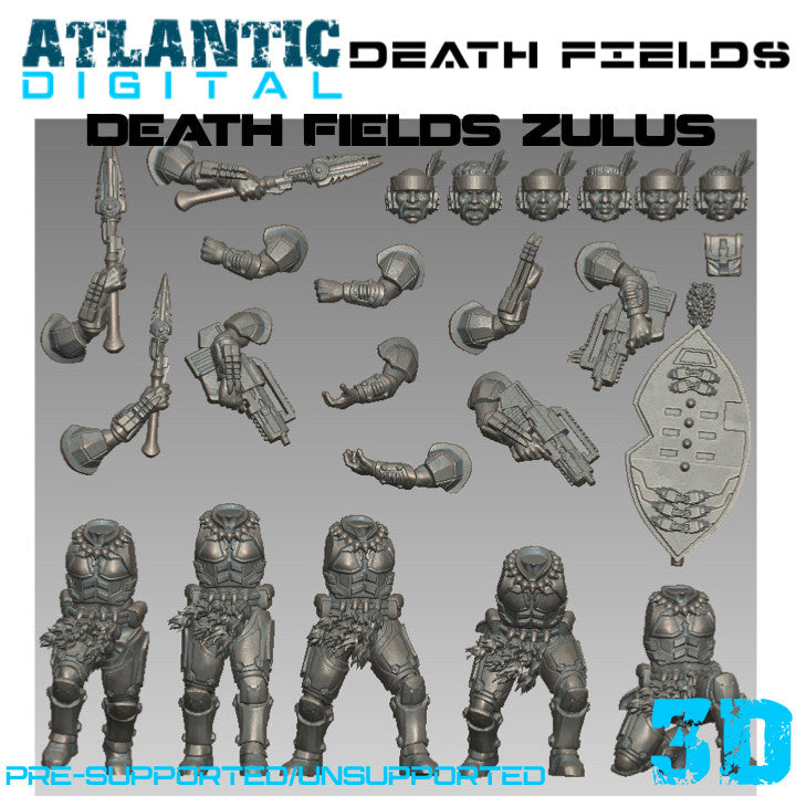 Death Fields Zulus 
 - Death Fields - Wargames Atlantic