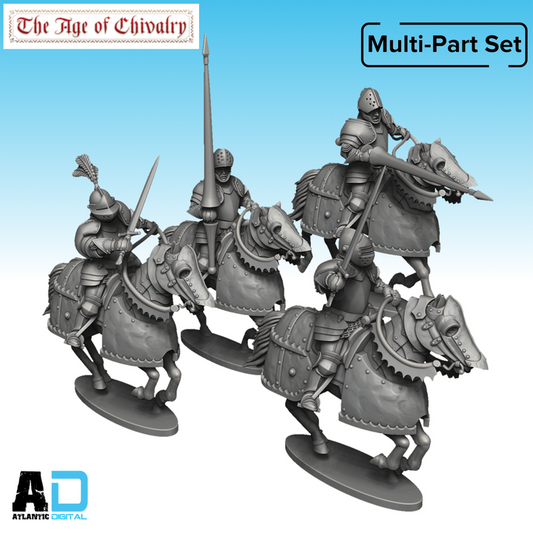 Burgundian mounted men-at-arms - The Age Of Chivalry  - Wargames Atlantic