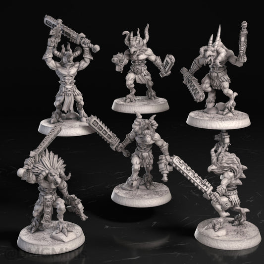 1KHijos de Pulvo Quetzl-gors (presupported)  - 1khijos De Pulvo - Dmg miniatures