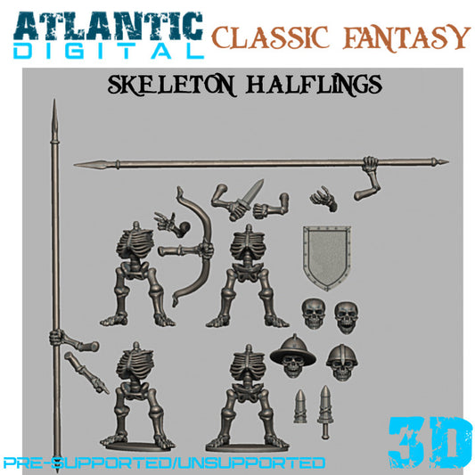 Skeleton Halflings  - Classic Fantasy - Wargames Atlantic