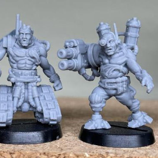 Silver Wardens Lobotomized Battlefield Servants (presupp) - Silver Wardens - Dmg miniatures