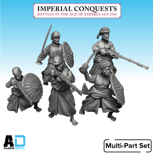 Ethiopian infantry at Adwa - Imperial Conquests - Wargames Atlantic