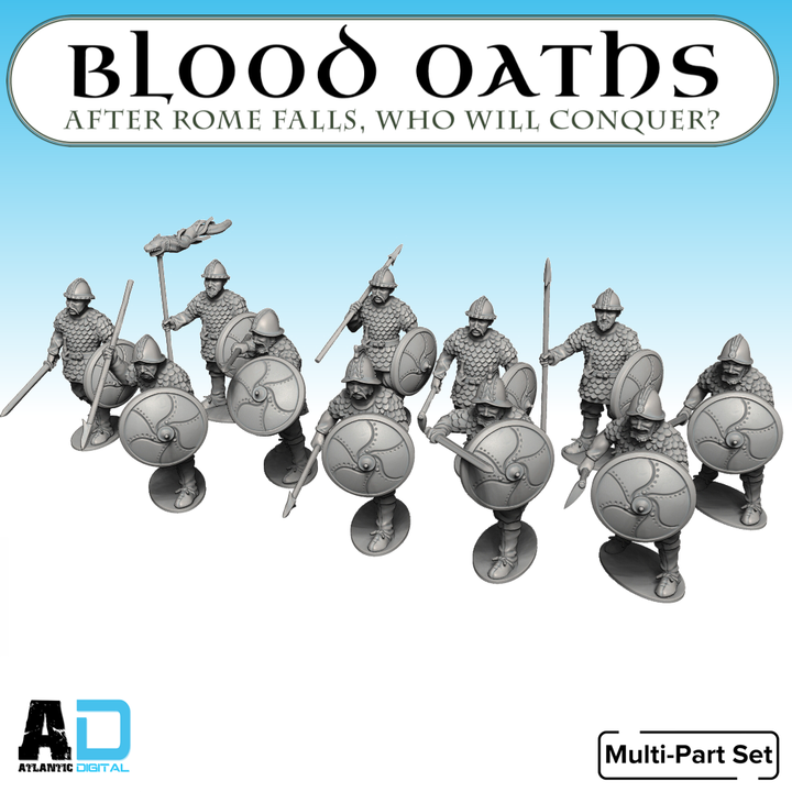 arolingian Warriors in Scale Armor - Blood Oaths   - Wargames Atlantic