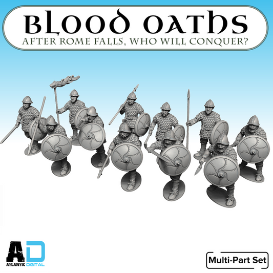 arolingian Warriors in Scale Armor - Blood Oaths   - Wargames Atlantic