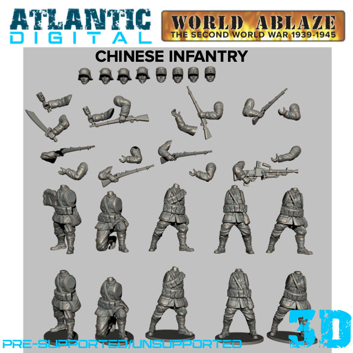 WW2 Chinese Infantry
 - World Ablaze - Wargames Atlantic