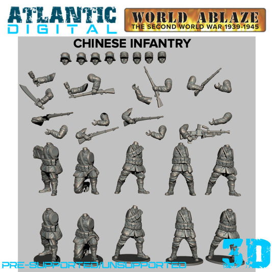 WW2 Chinese Infantry
 - World Ablaze - Wargames Atlantic