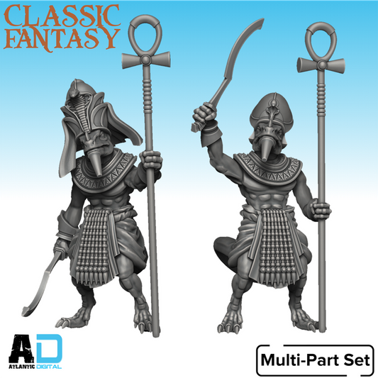 Lizardmen Pharaoh Emperor- Classic Fantasy- Wargames Atlantic