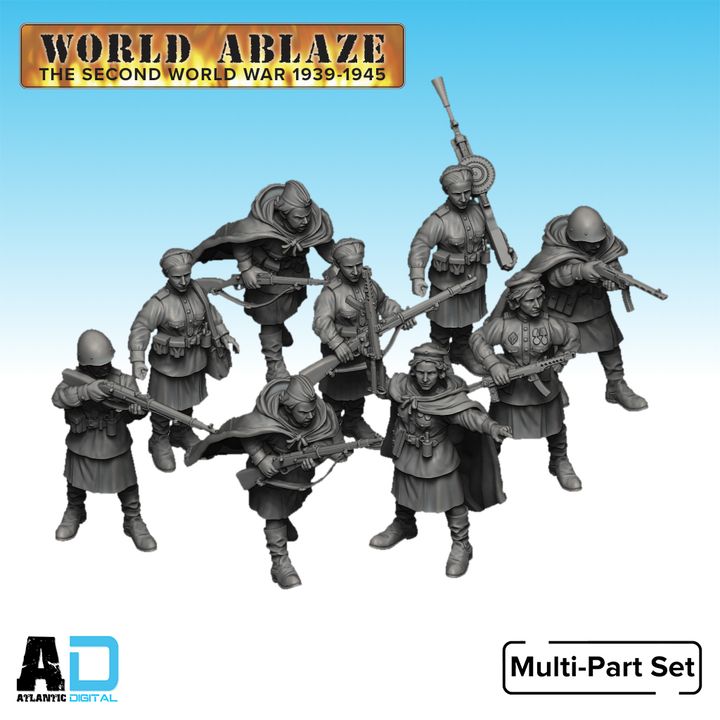 Female soviet Patrol 1943-45- World Ablaze - Wargames Atlantic