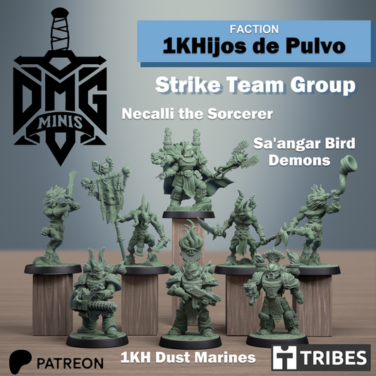 1KH HIjos de Pulvo Strike Team - 1khijos de pulvo - Dmg miniatures