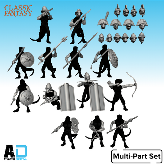 Lizardmen Conversion Kit- Classic Fantasy- Wargames Atlantic
