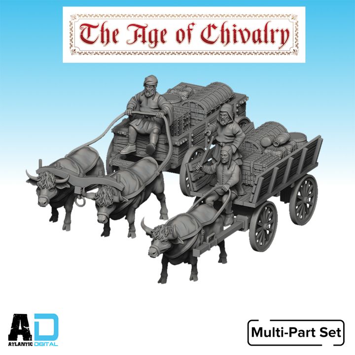 Ox-drawn medieval carts
  - The Age Of Chivalry  - Wargames Atlantic