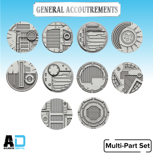 40mm Textured Sci Fi Bases - General Accoutrements - Wargames Atlantic