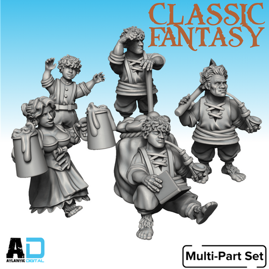 Halfling Villagers
 - Classic Fantasy - Wargames Atlantic