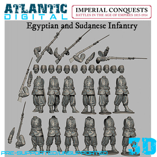 Egyptian and Sudanese Infantry  - Imperial Conquests - Wargames Atlantic