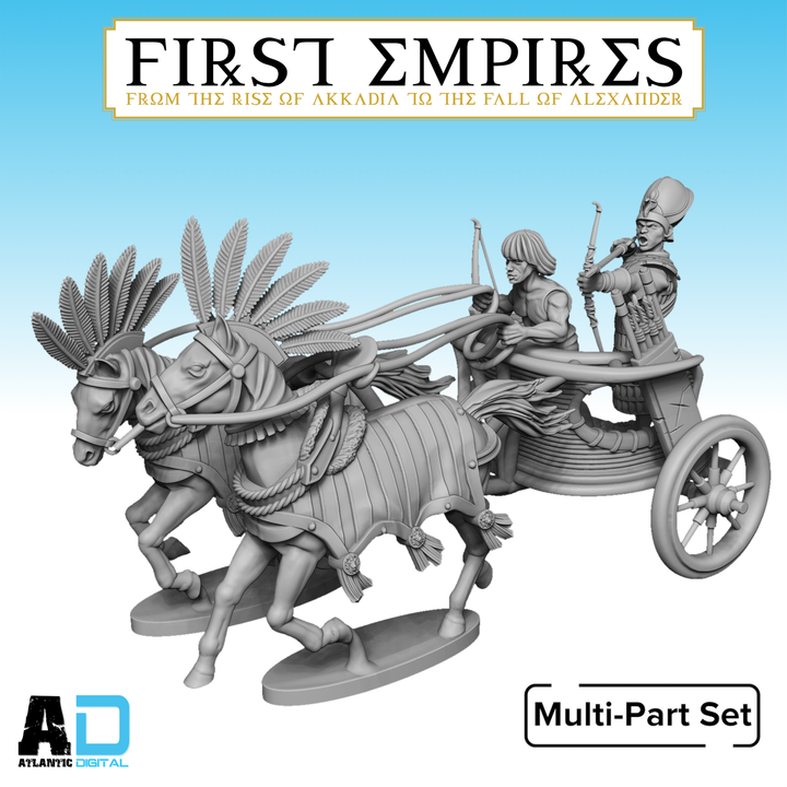 Egyptian Pharaoh on Chariot- First Empires- Wargames Atlantic