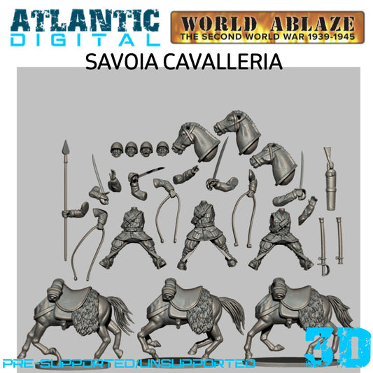 Savoia Cavalleria Italian Cavalry 
 - World Ablaze - Wargames Atlantic