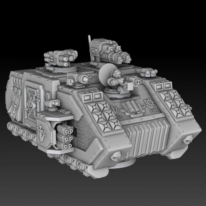 Silver Wardens Grav Raider Tank/Troop Carrier (presupported) - Silver Wardens - Dmg miniatures