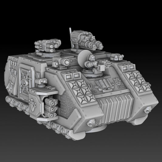 Silver Wardens Grav Raider Tank/Troop Carrier (presupported) - Silver Wardens - Dmg miniatures