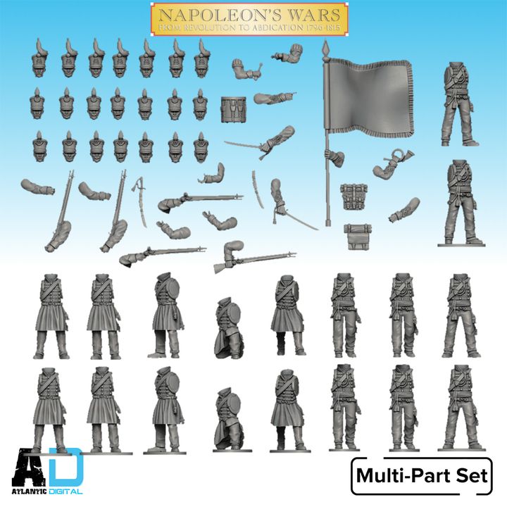 Black Brunswickers Infantry 2  - Napoleon's Wars - Wargames Atlantic