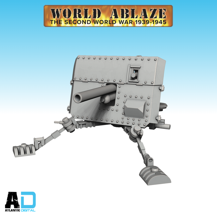 British 2 pound Anti Tank Gun  - World Ablaze - Wargames Atlantic