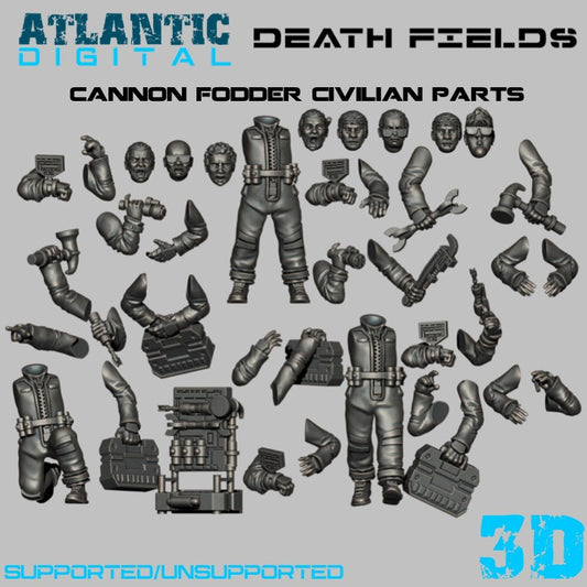 Cannon Fodder Civilian Conversions - Death Field - Wargames Atlantic