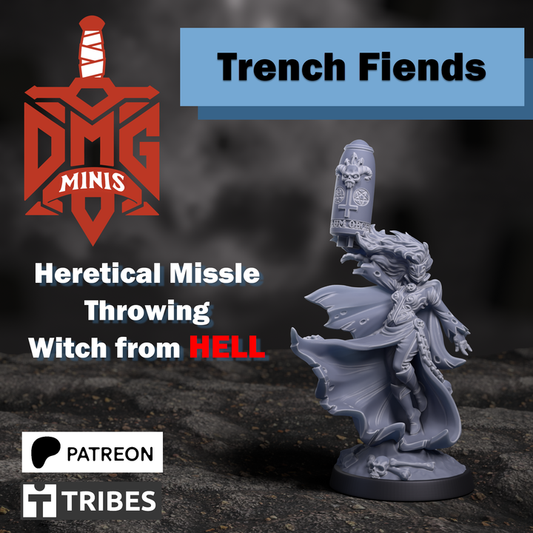 Missle Witch  - Trench Flends - Dmg miniatures