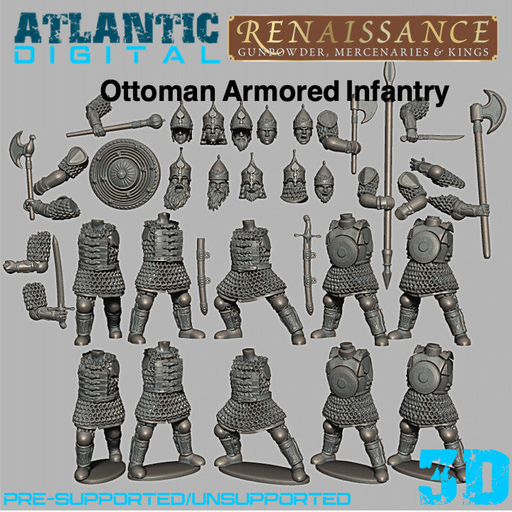 Ottoman Armored Infantry  - Renaissance - Wargames Atlantic