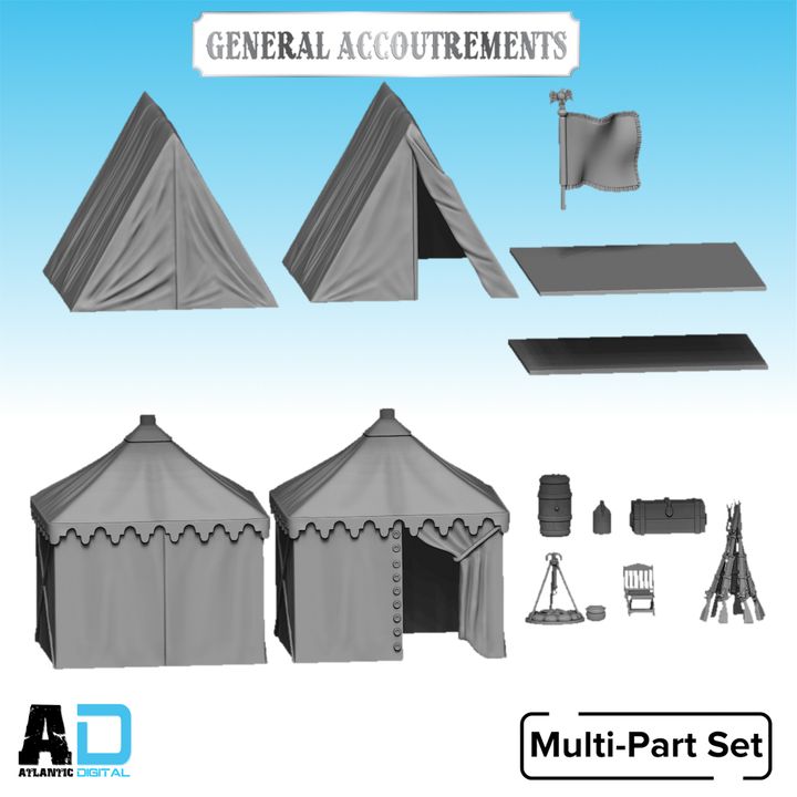 Napoleonic Tents and camp accessories - General Accoutrements - Wargames Atlantic