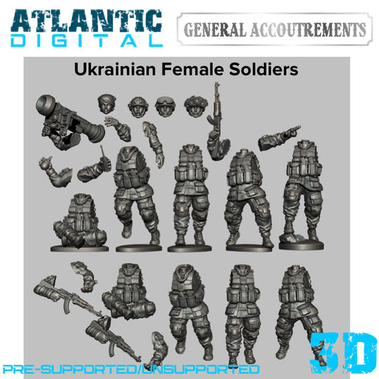 Modern Ukrainian Female Soldiers - General Accoutrements - Wargames Atlantic