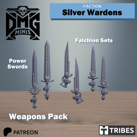 Silver Wardens Weapons Pack - Silver Wardens - Dmg miniatures