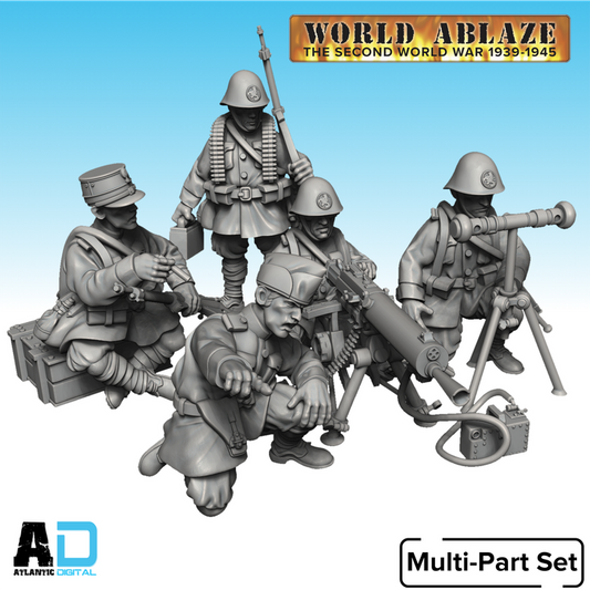 Schwarzlose M.08 MMG with Dutch crew - World Ablaze- Wargames Atlantic