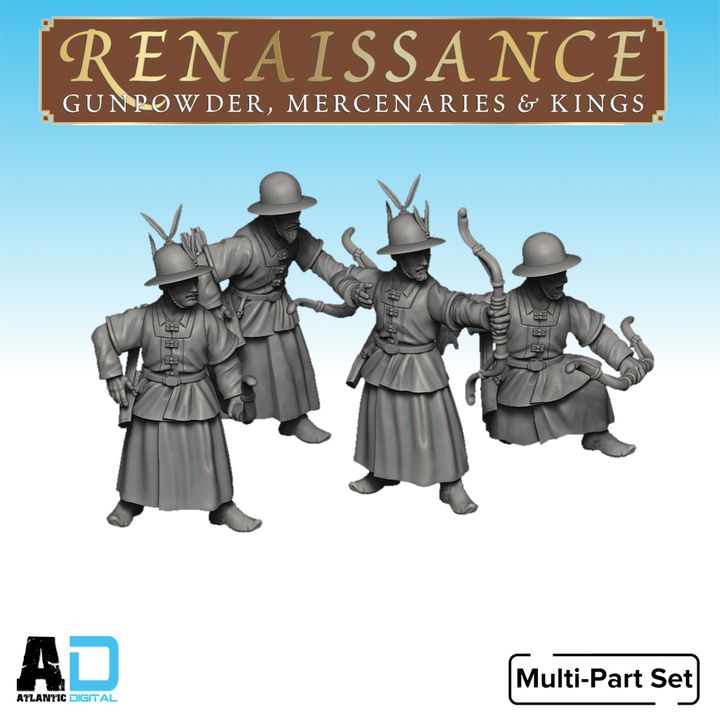 Joseon Guard Unarmored Archers - Renaissance - Wargames Atlantic