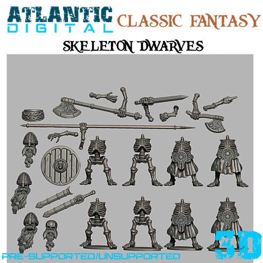 Skeleton Dwarves
  - Classic Fantasy - Wargames Atlantic