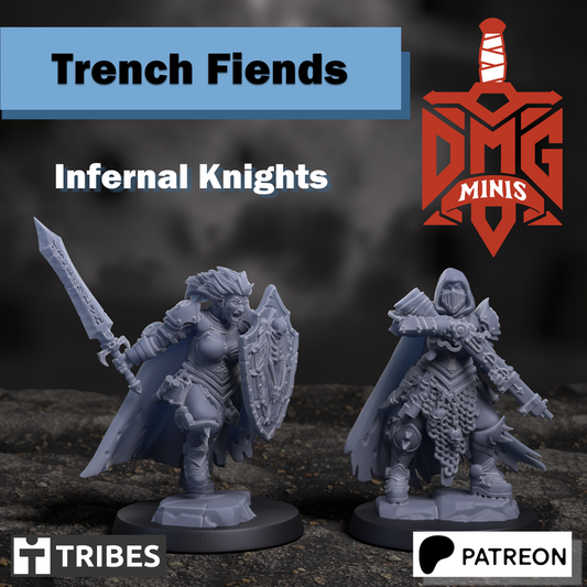 Infernal Trench Knights - Trench Flends - Dmg miniatures