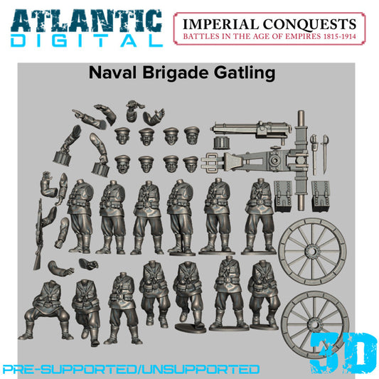 British Naval Brigade Gatling - Imperial Conquests  - Wargames Atlantic