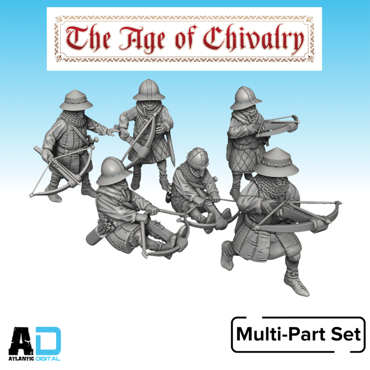 Genoese Crossbowmen (Early)  - The Age Of Chivalry  - Wargames Atlantic