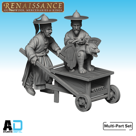 Joseon Hwaego Wa-Su (2) Tiger Cannon- Renaissance- Wargames Atlantic