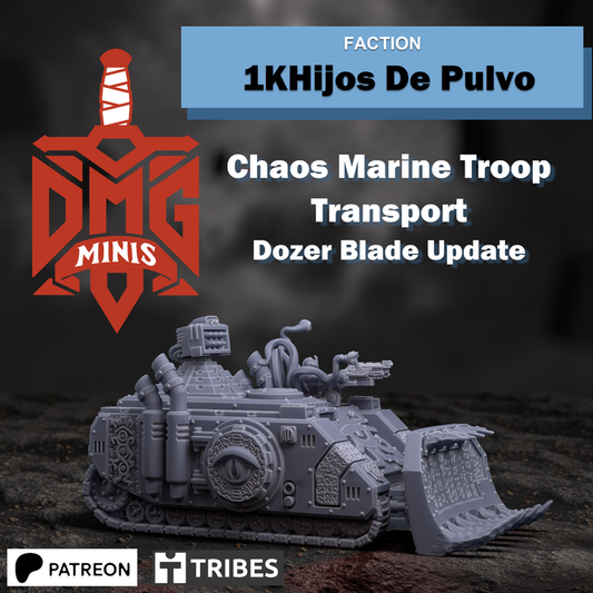 1KHijos de Pulvo Omen Troop Transport  - 1khijos De Pulvo - Dmg miniatures