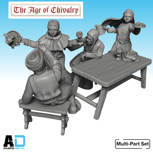 Tavern scene (1) barmaids and Patrons
- The Age Of Chivalry- Wargames Atlantic