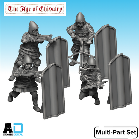 Crecy-Agincourt Genoese Crossbowmen - The Age Of Chivalry - Wargames Atlantic
