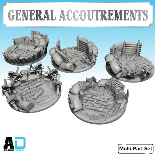 50mm Round Trench bases- General  Accoutrements - Wargames Atlantic