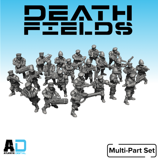 Female Bulldogs Infantry - Death Fields - Wargames Atlantic