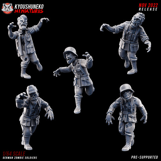 German Zombie Soldiers ww2 - Kyoushuneko Miniatures