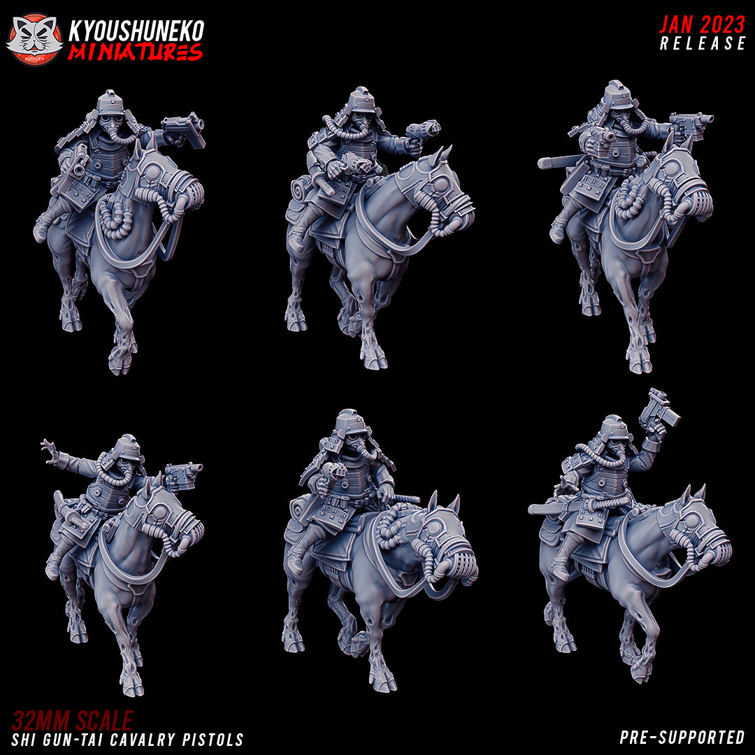 Shi Gun-Tai Cavalry Pistols - Kyoushuneko Miniatures