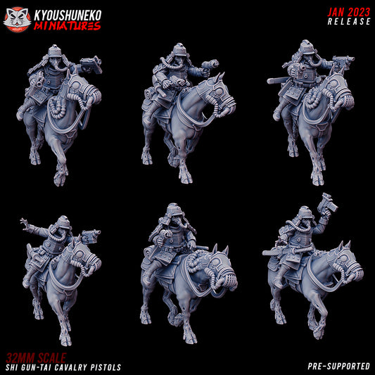 Shi Gun-Tai Cavalry Pistols - Kyoushuneko Miniatures