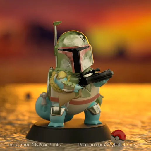 Squirtle Fett - MPPrints