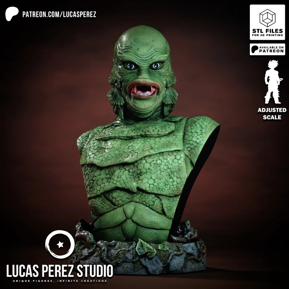 Lake Monster Bust - Lucas Perez Studio